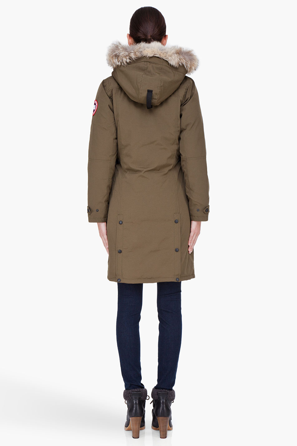 Lyst - Canada Goose Olive Fur Trim Kensington Parka in Green