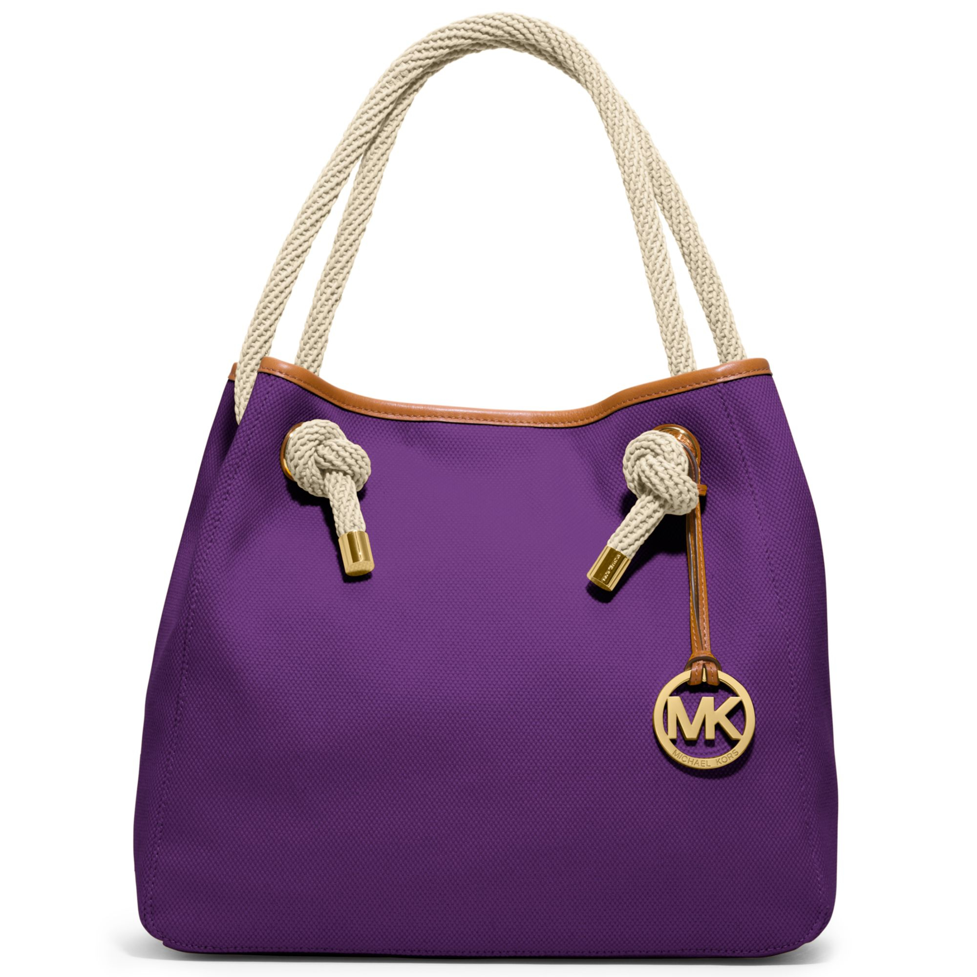 Michael Kors Marina Large Grab Bag in Purple (VIOLET) | Lyst