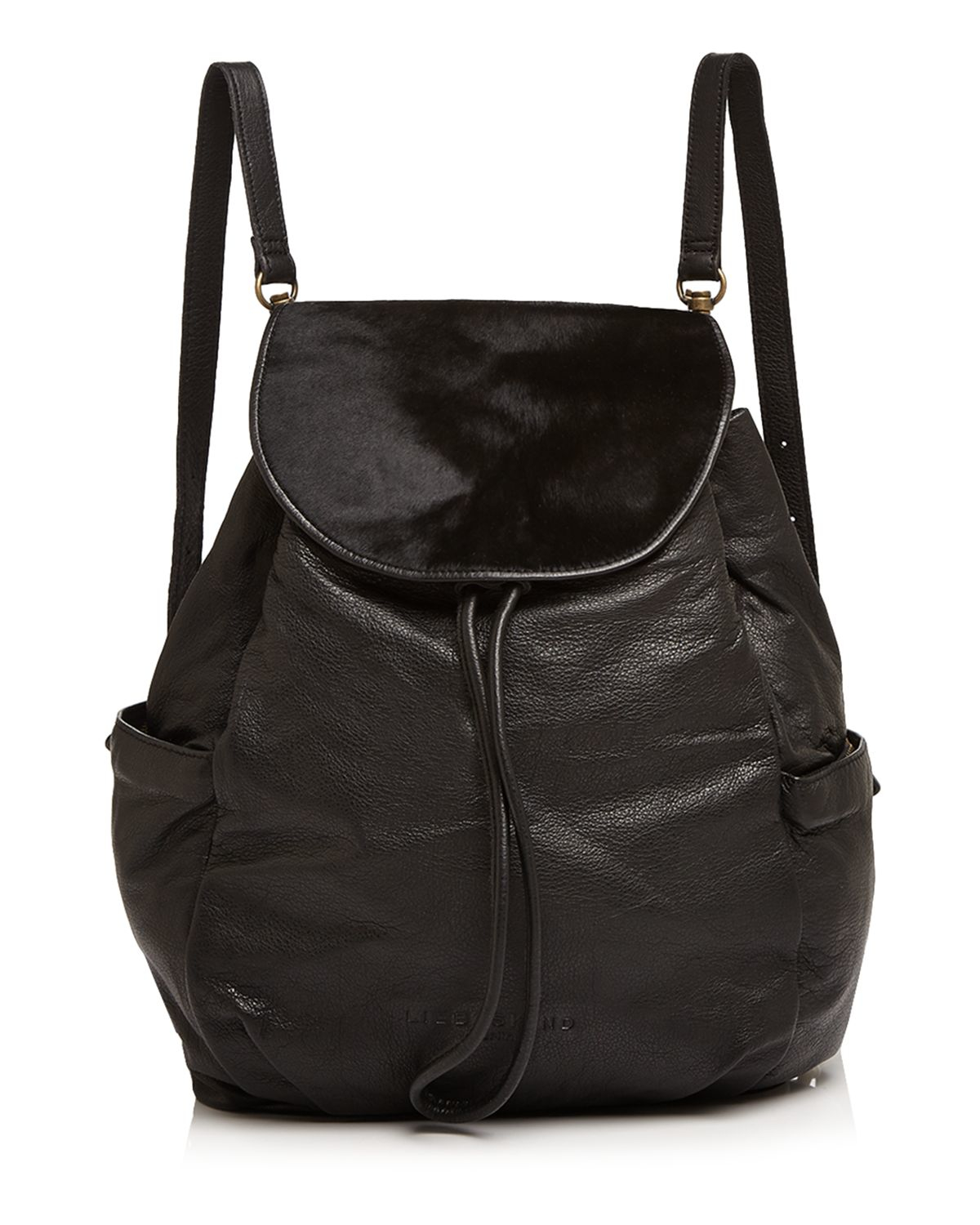 Lyst - Liebeskind Ida Calf Hair Backpack in Black