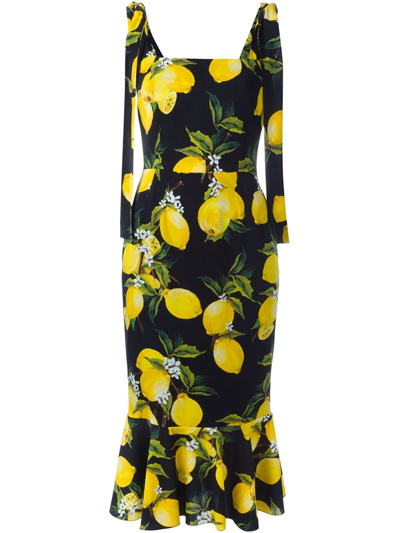 dolce and gabbana dress lemon