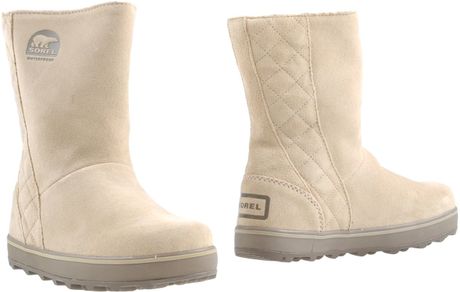 ankle boots keilabsatz beige