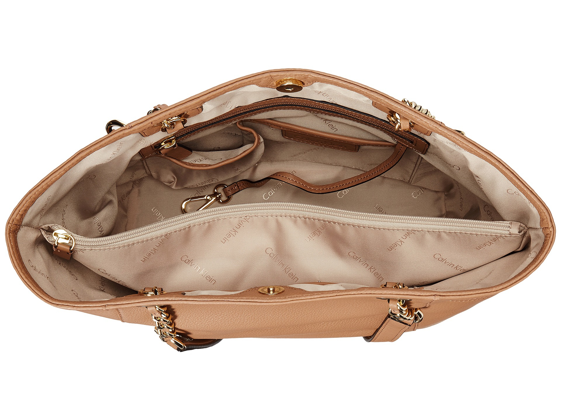 Calvin klein mocha pebble tote brown product 0 121525113 normal.jpeg