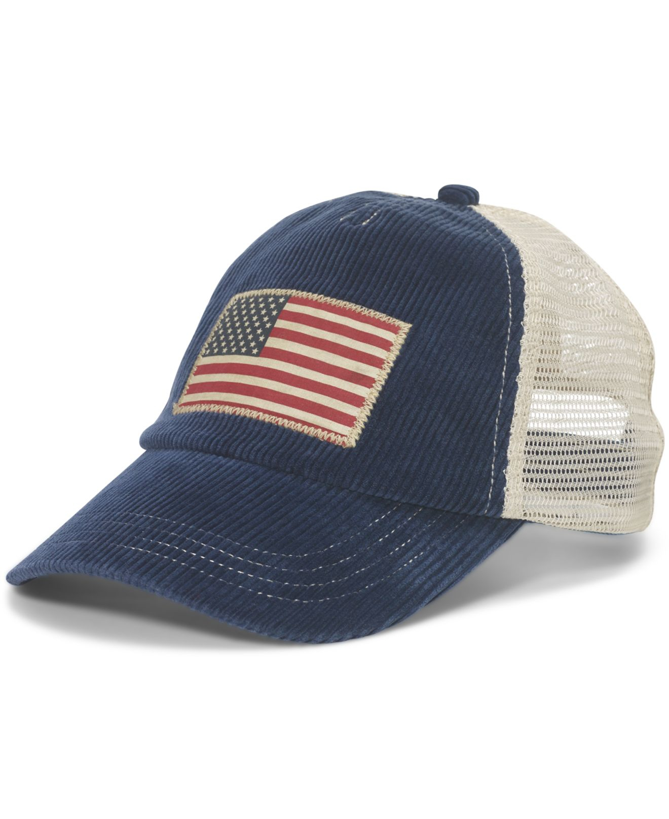 Lyst - Polo Ralph Lauren Corduroy Trucker Hat in Blue for Men