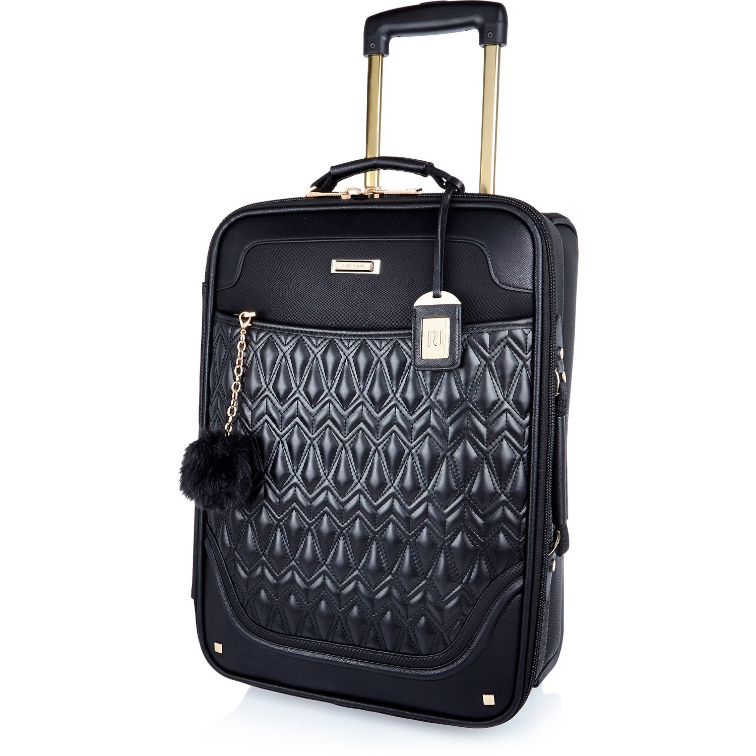 quilted suitcase