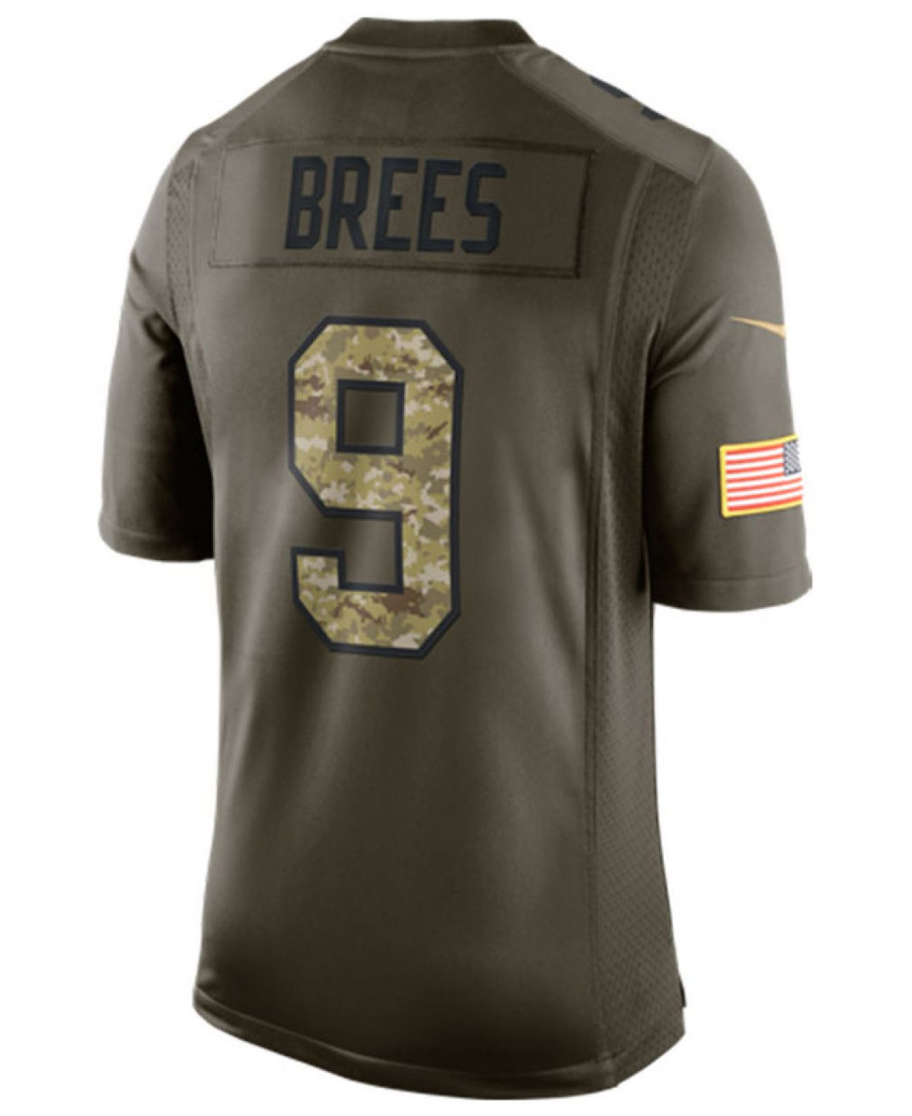 nike olive mens drew brees new orleans saints salute to service jersey green product 0 968775079 normal