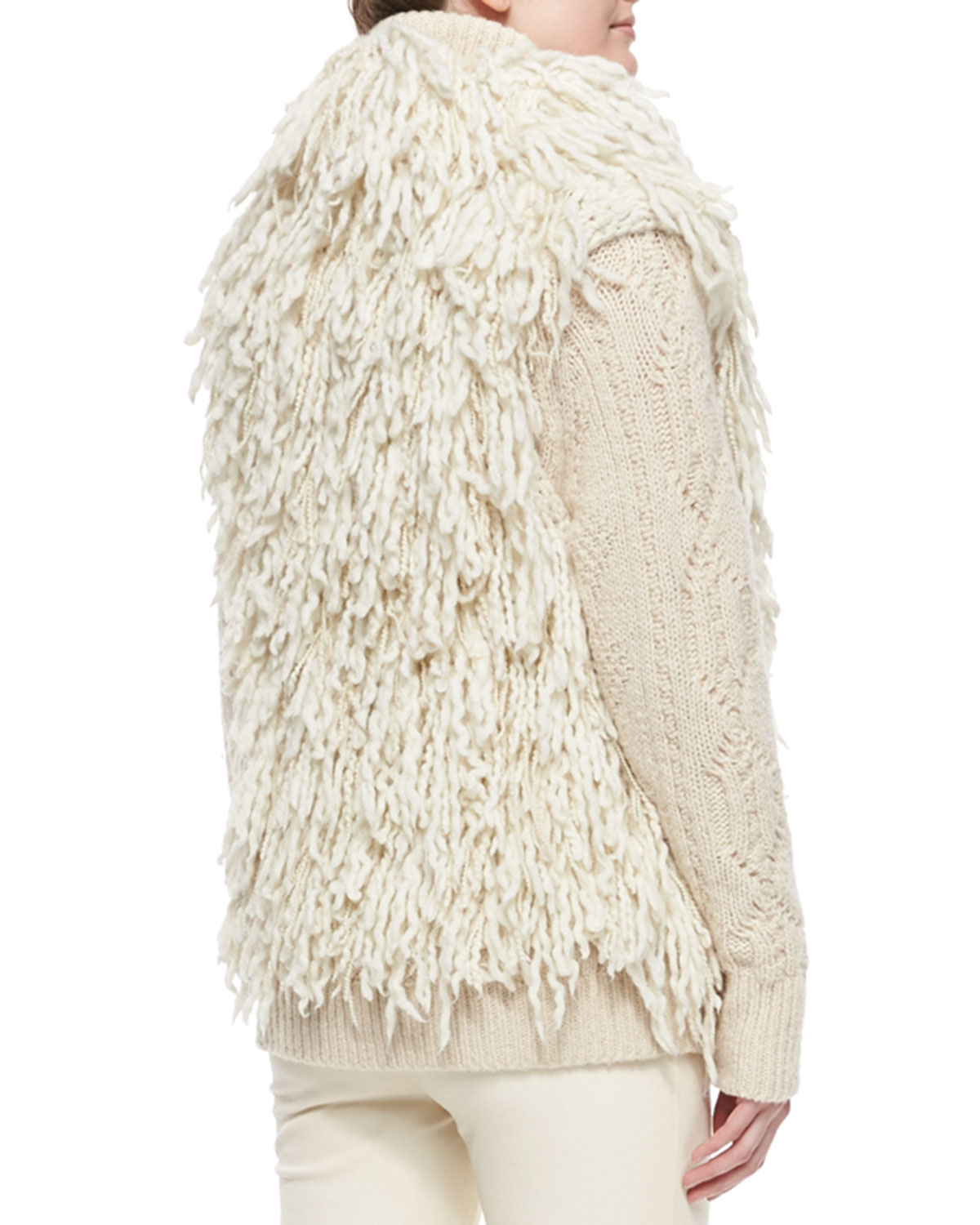 Download Lyst - Ralph Lauren Collection Shaggy Wool-blend Mock-neck ...