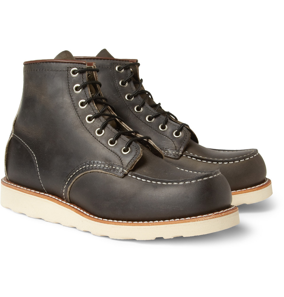 Lyst - Red Wing Rubber-Soled Leather Boots in Black for Men