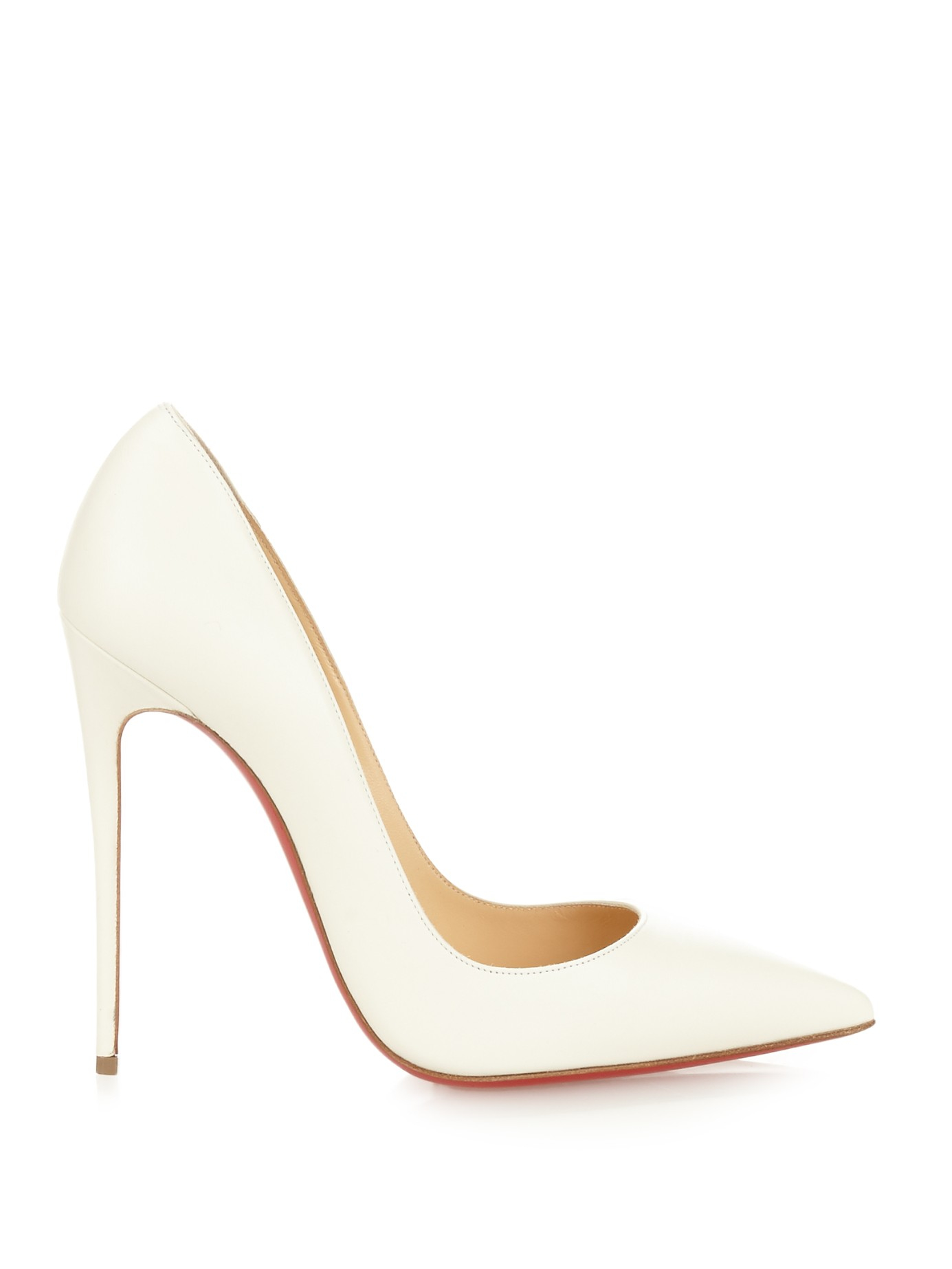 Christian louboutin So Kate Leather Pumps in White | Lyst  
