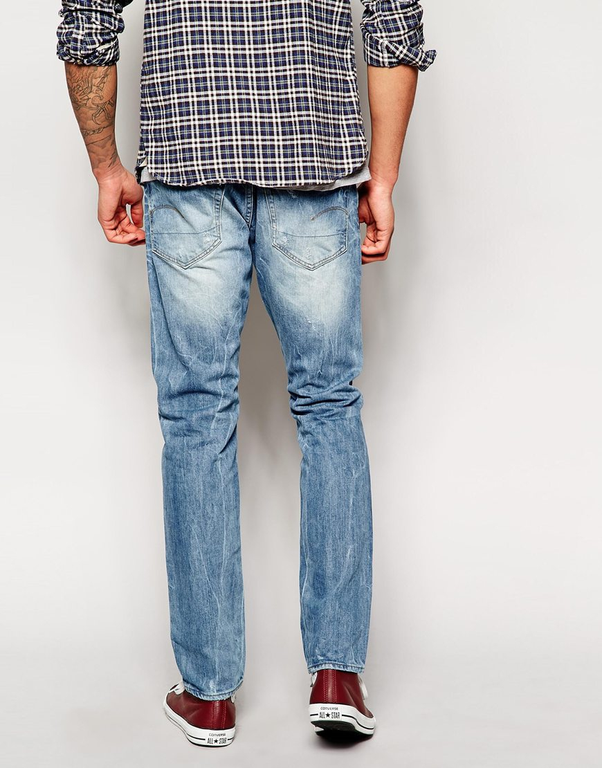 Lyst - G-Star Raw G Star 3301 Straight Reton Light Aged Jean in Blue ...