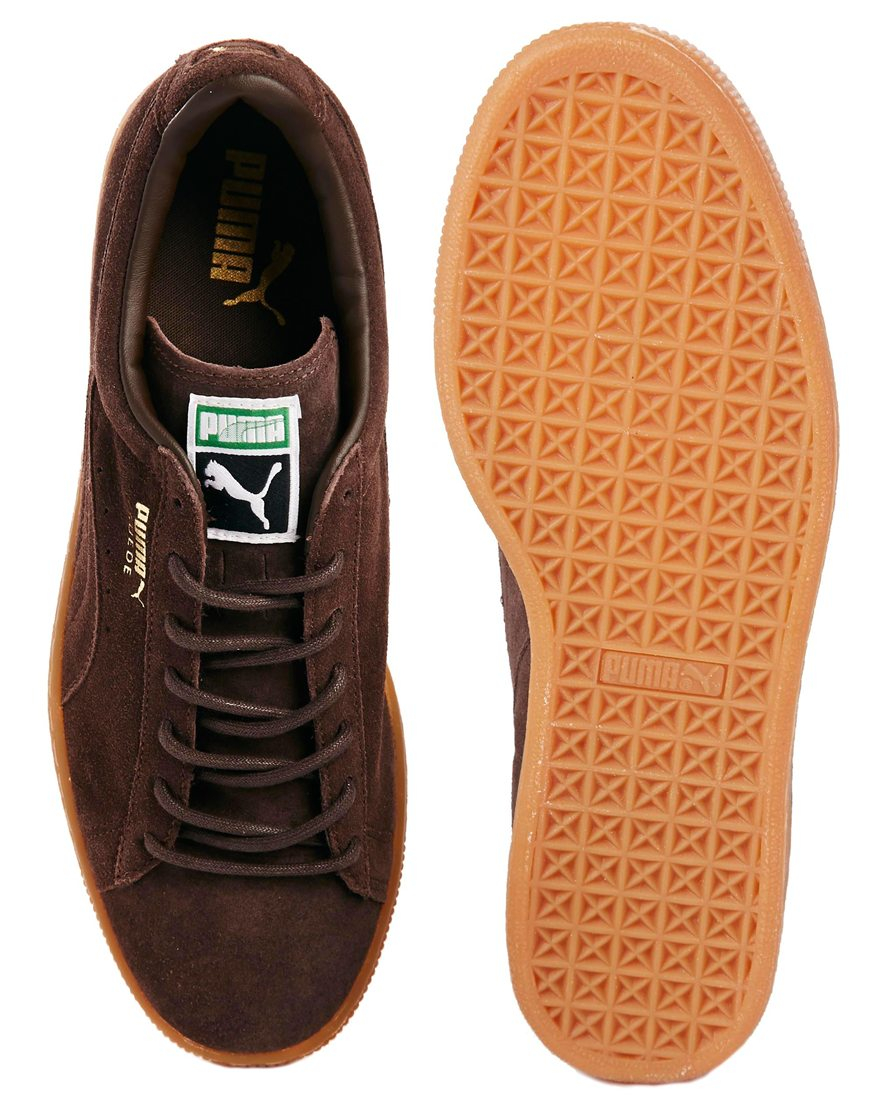 Puma Trainers Suede Classic in Brown for Men Lyst