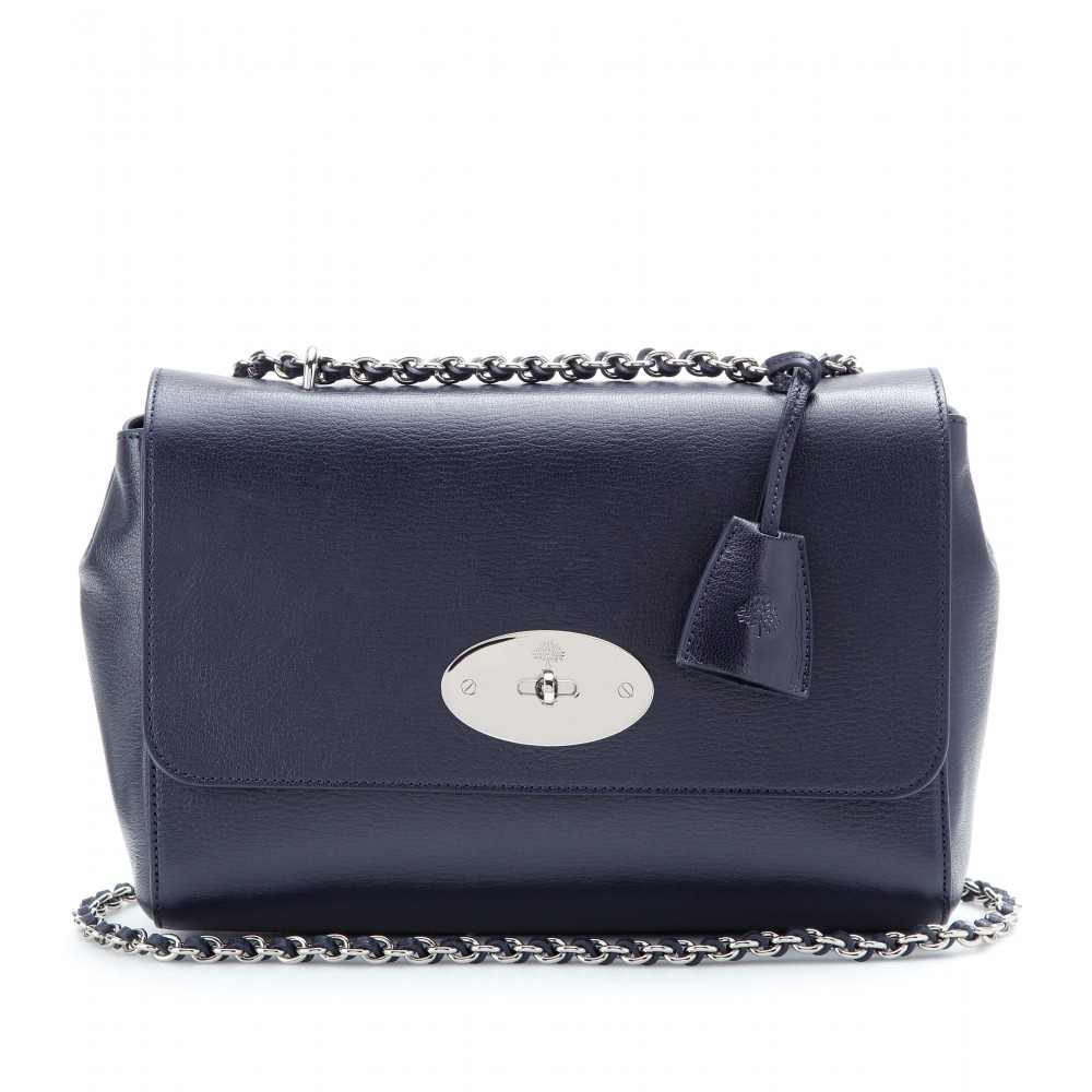 Mulberry Medium Lily Grainy Leather Shoulder Bag in Blue | Lyst