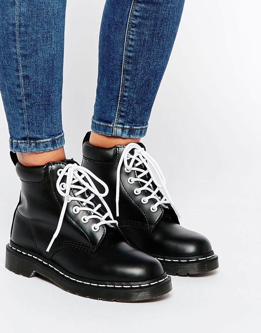 Dr. martens 939 6-eye Black Boots in Black | Lyst