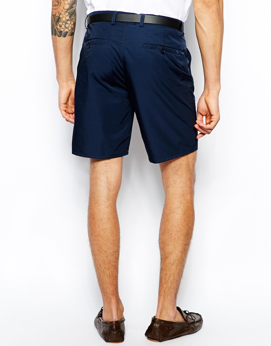 plain navy blue shorts