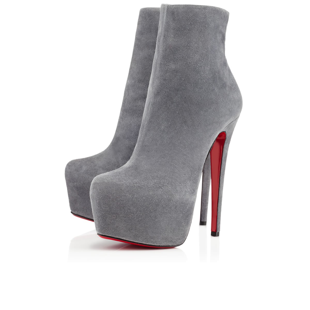 fake red bottom shoes for sale - Artesur ? christian louboutin Daf ankle boots Red suede pointed toes