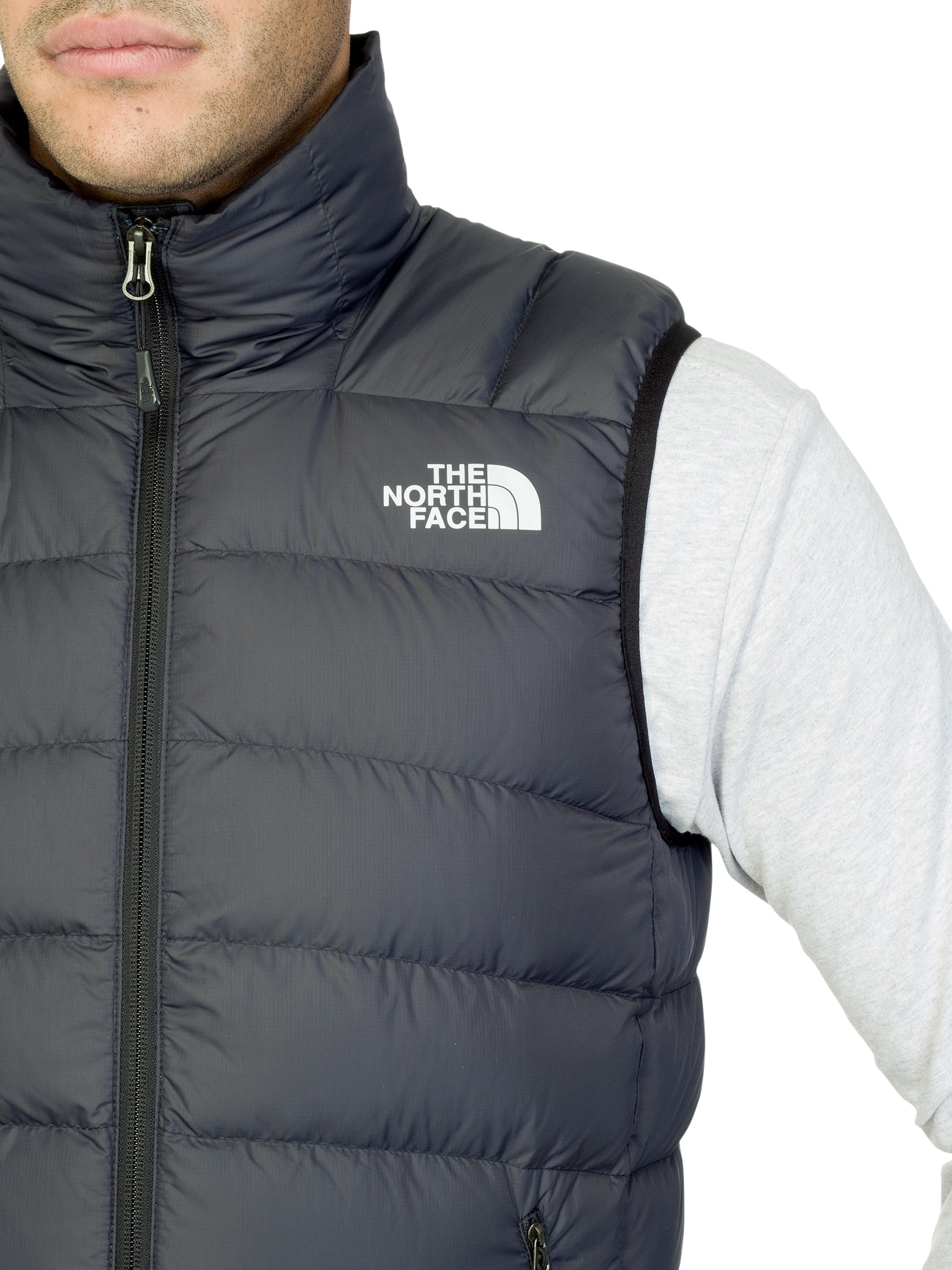 mens north face hooded gilet