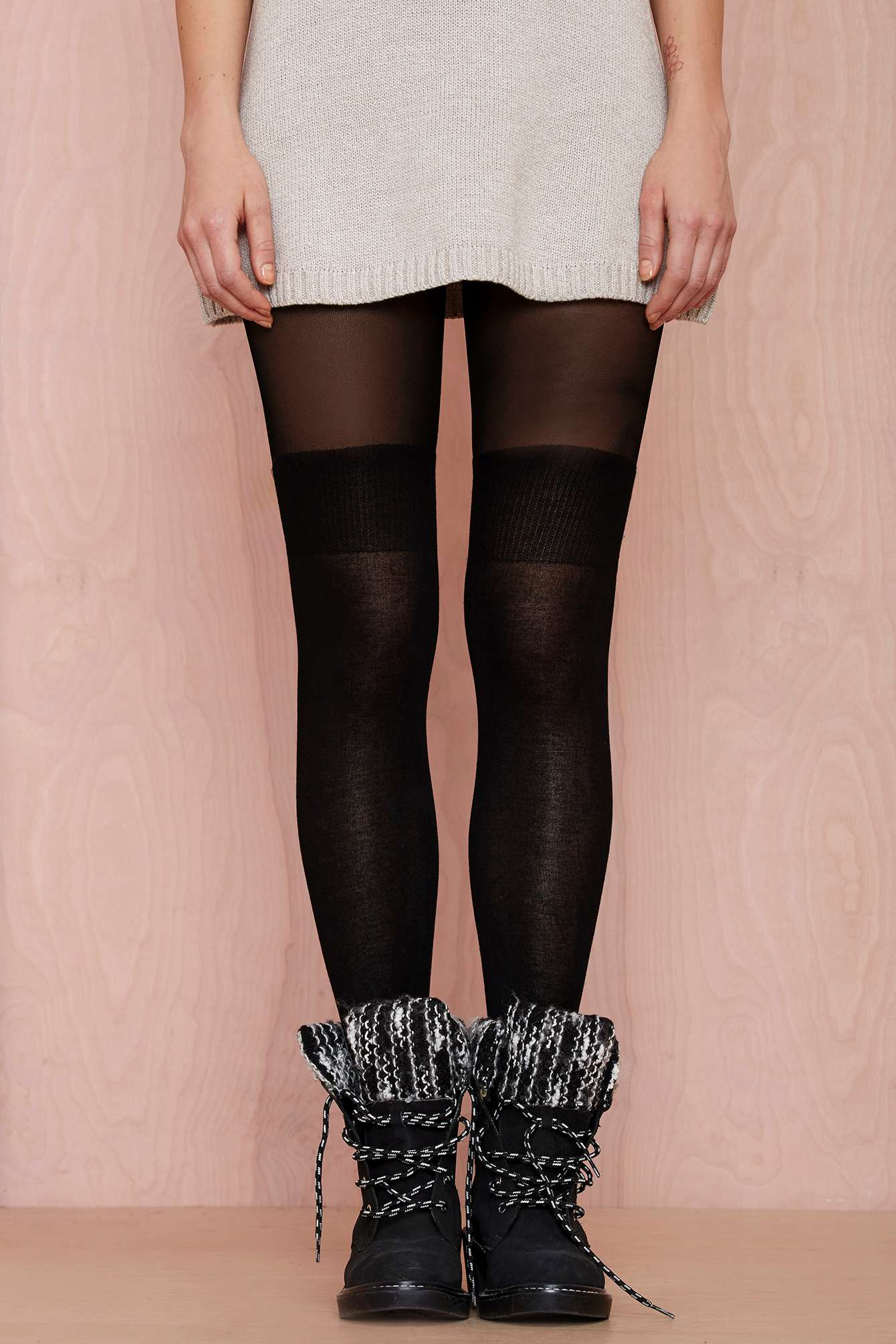 Nasty Gal Secret Socks Tights