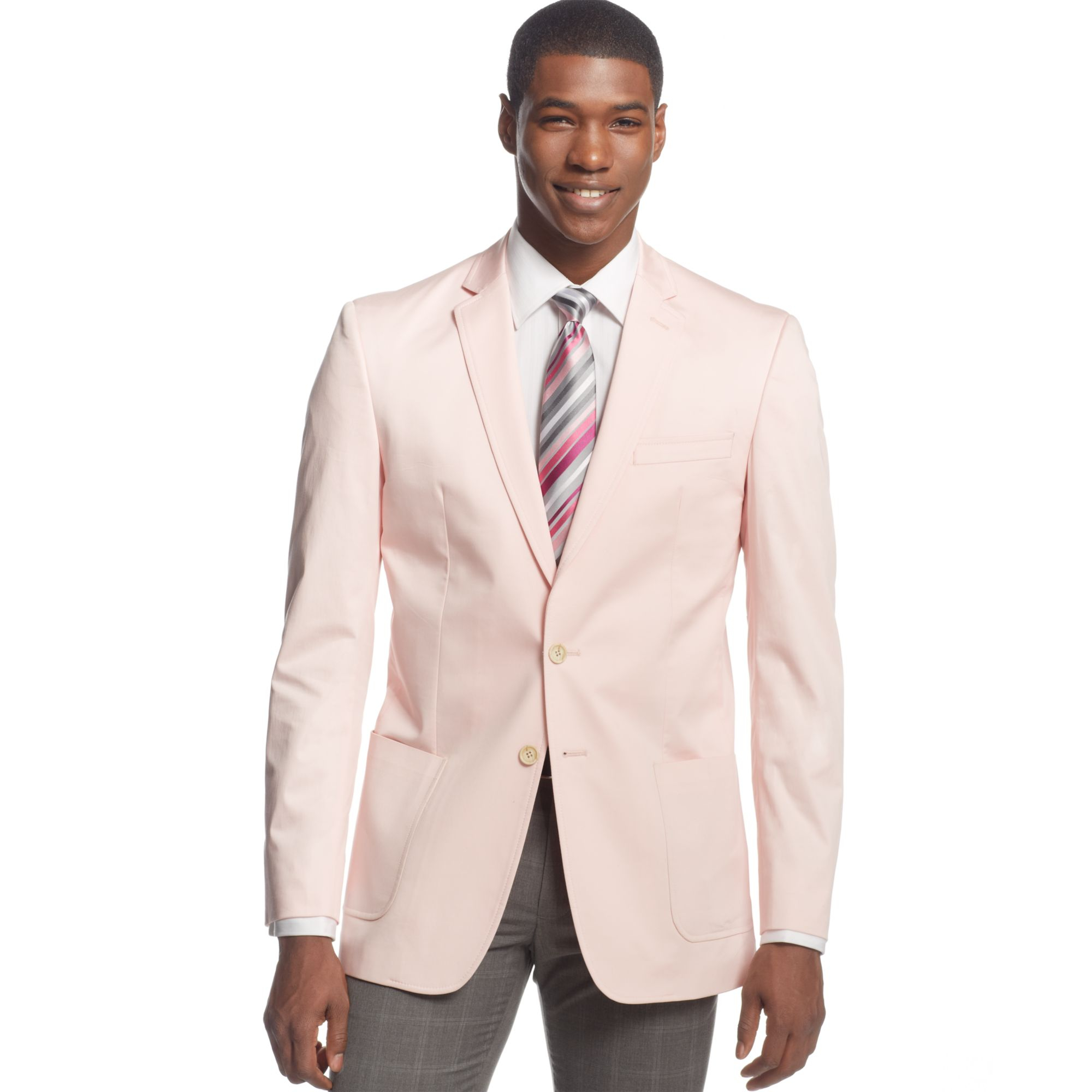 Lyst - Sean John Cotton Blazer Big and Tall in Pink for Men