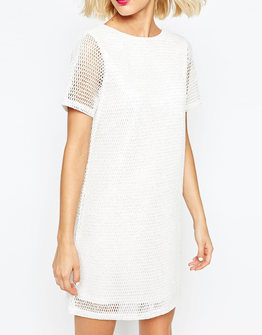 t shirt dress white