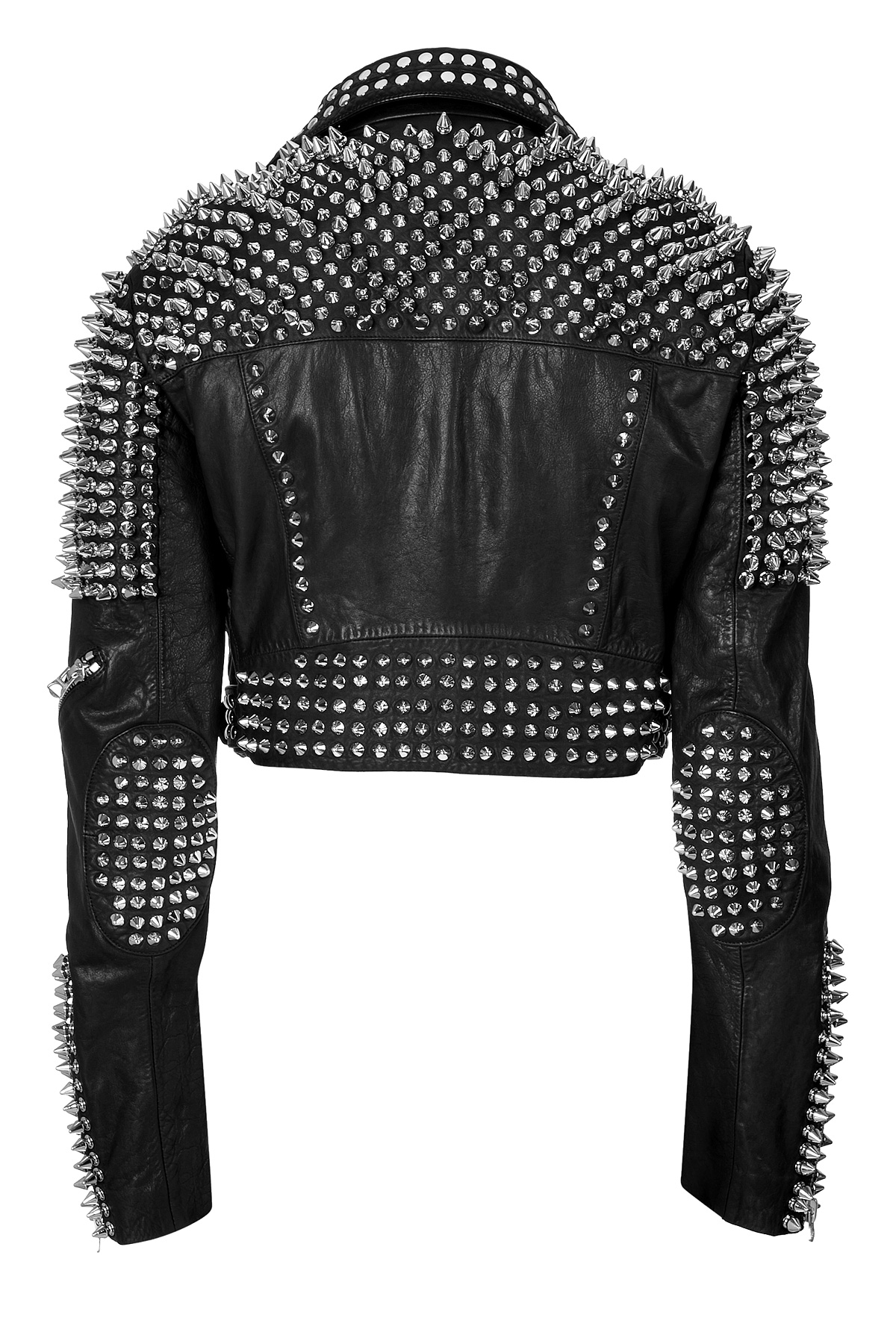 Burberry Brit Studded Leather Biker Jacket In Black Lyst Gallery