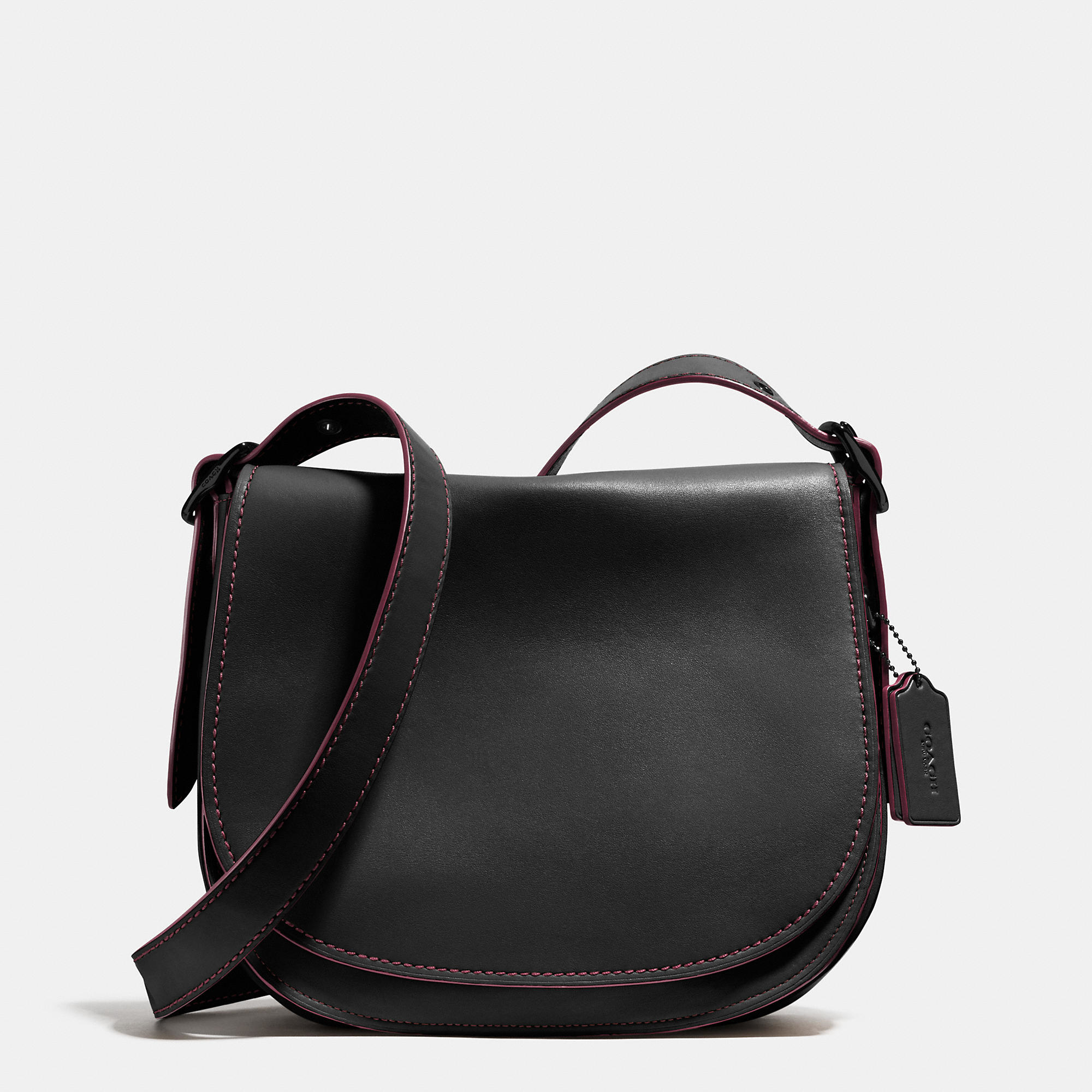 Lyst - Coach Saddle Bag In Glovetanned Leather in Black
