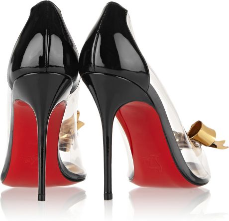 Christian Louboutin Justinodo 100 Embellished Pvc And Patent-Leather ...