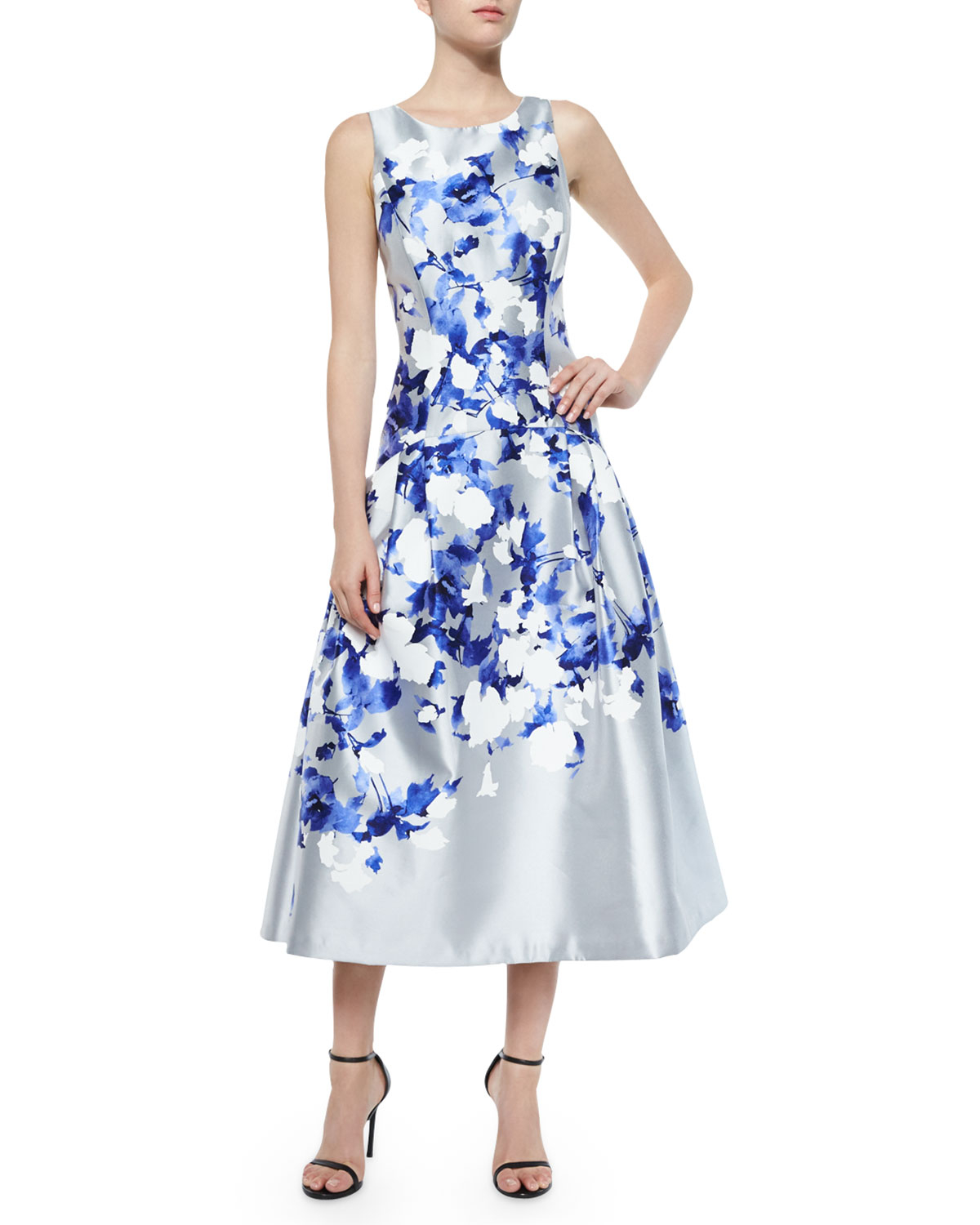 Printed Tea Length Dresses