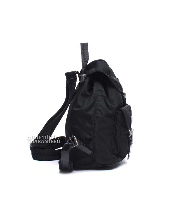 Prada Pre-owned Black Vela Nylon Backpack in Black for Men | Lyst