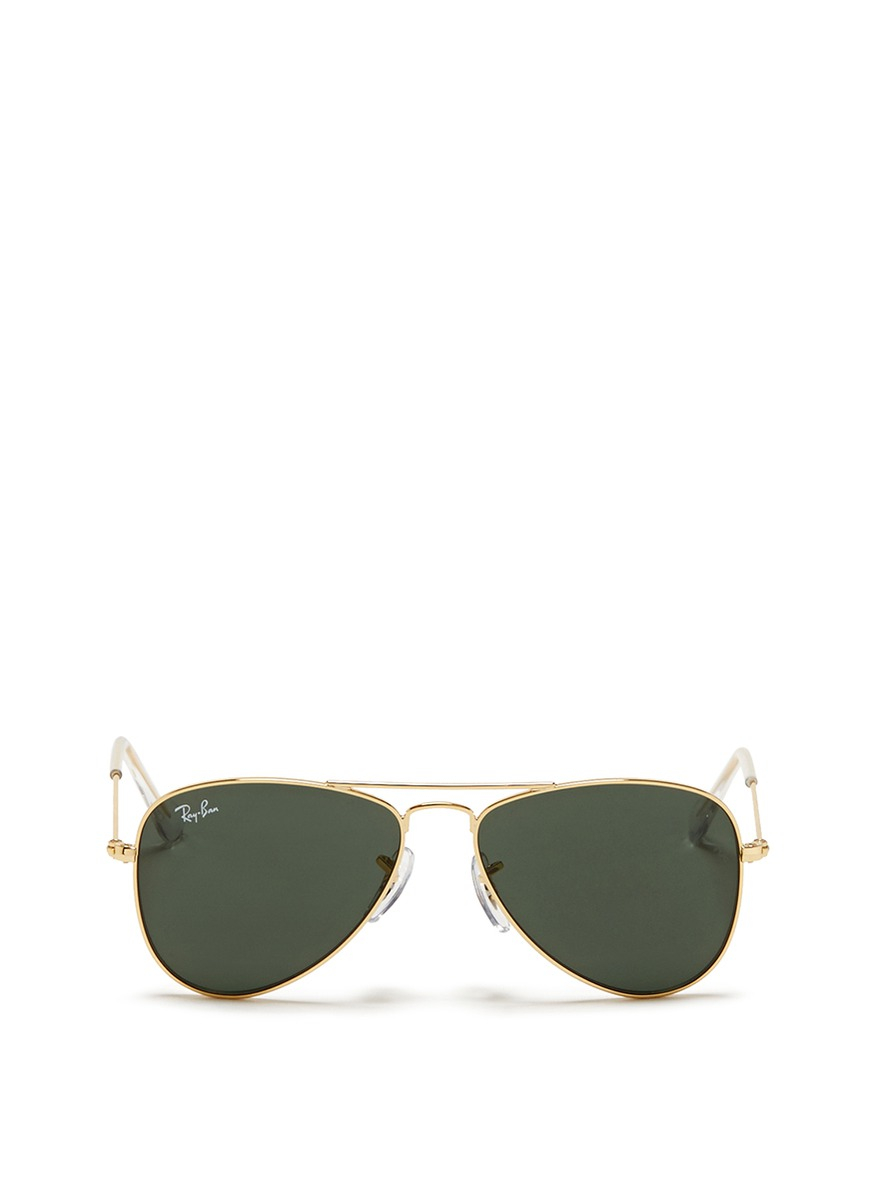 Lyst - Ray-Ban 'aviator Junior' Metal Frame Sunglasses in