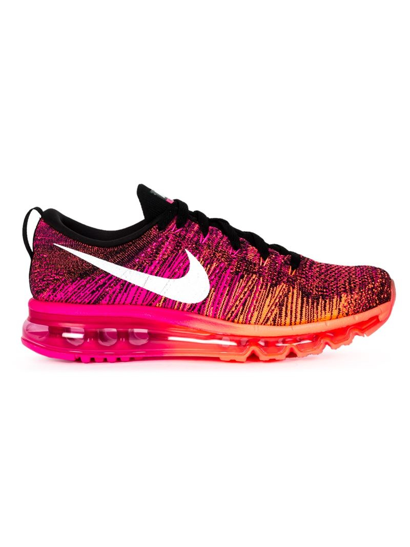 Lyst - Nike Flyknit Air Max Sneakers in Pink
