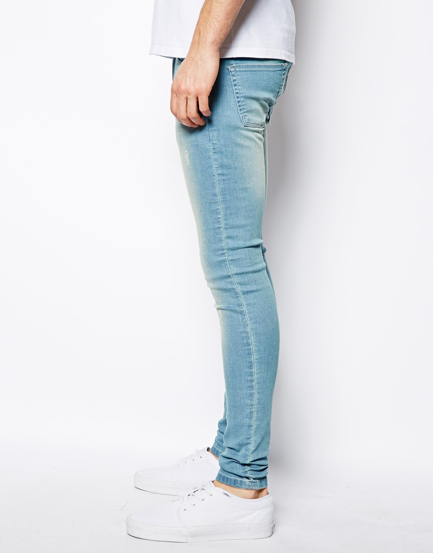 light wash blue jeans mens