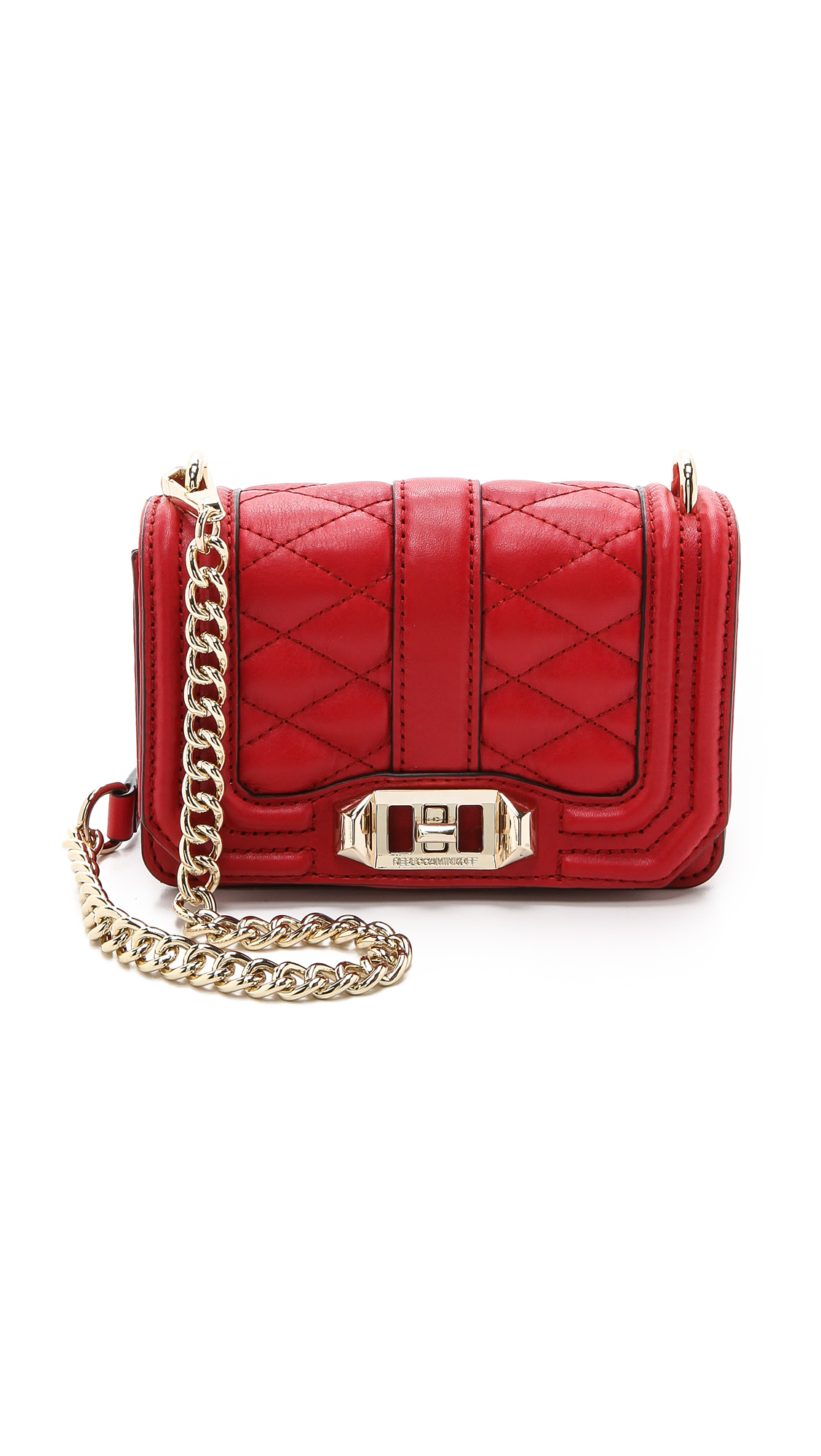 Lyst - Rebecca Minkoff Mini Love Cross Body Bag - Crimson in Red