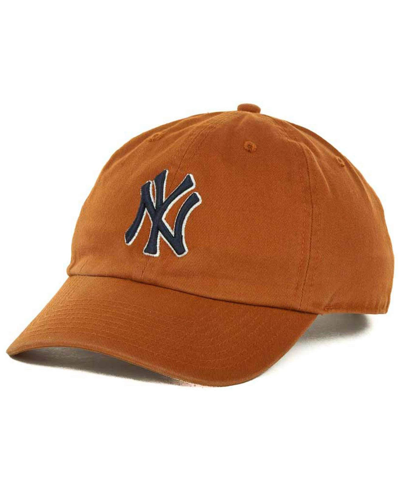 47 brand New York Yankees Clean Up Hat in Orange for Men | Lyst