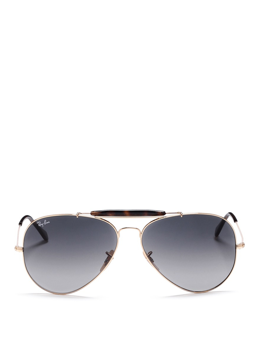 Lyst - Ray-Ban 'outdoorsman Ii' Tortoiseshell Brow Bar