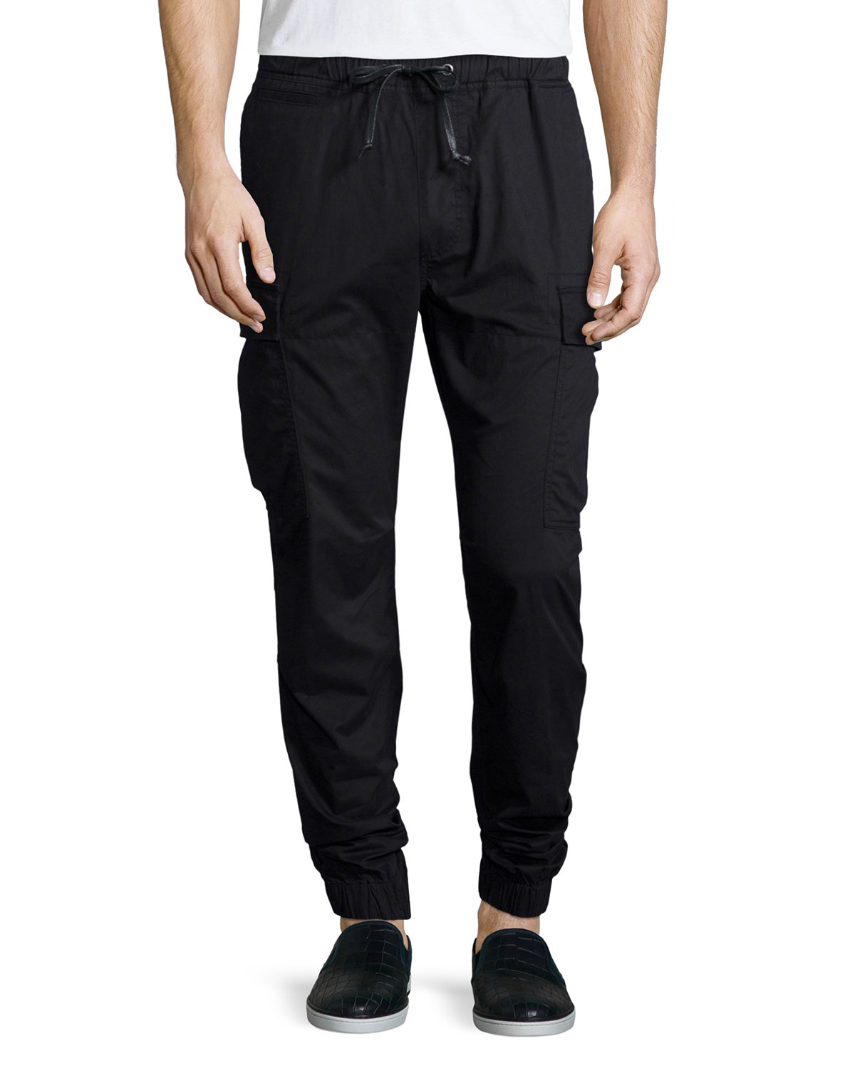 Lyst - Hudson Jeans Cargo-pocket Jogger Pants in Black for Men