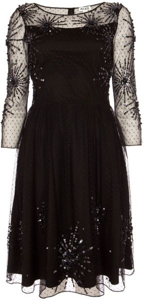 Alice By Temperley Lilianna Dress in Black (black mix) | Lyst