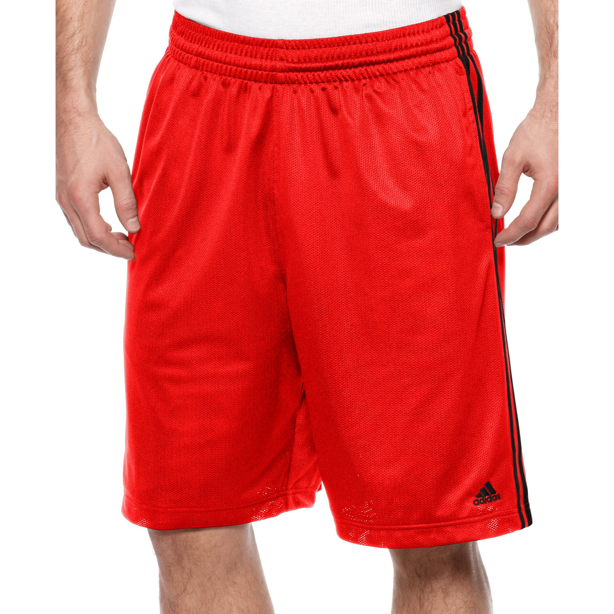 Adidas Basketball Shorts Triple Up Mesh Basketball Shorts in Red for ...