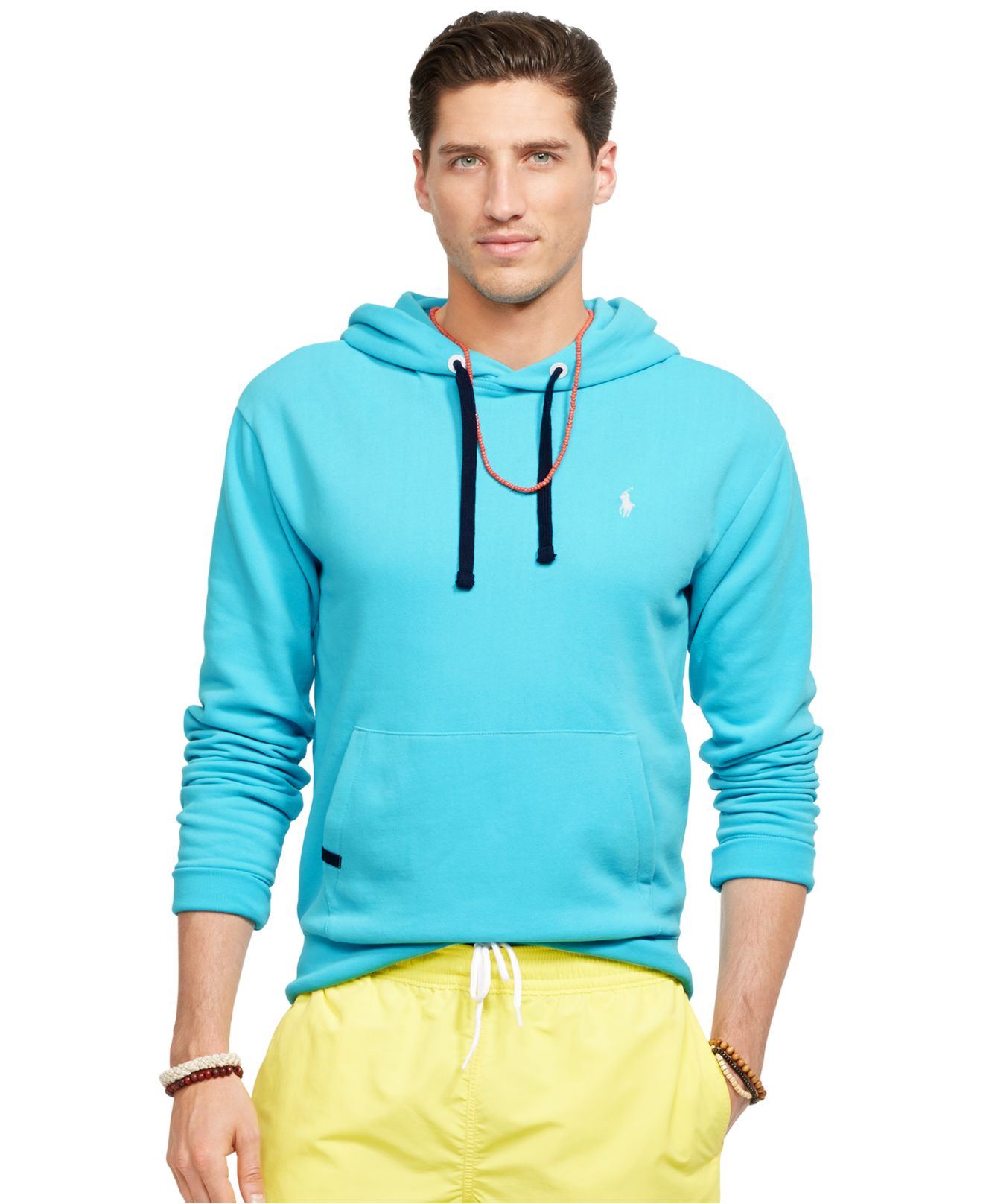 Lyst - Polo Ralph Lauren Performance Fleece Hoodie in Blue for Men