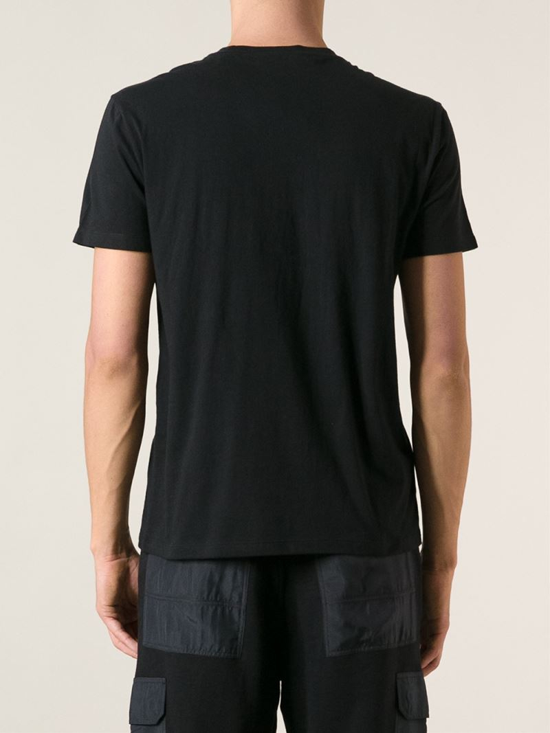 Lyst Alexander Mcqueen Zip Embellished Tshirt in Black for Men