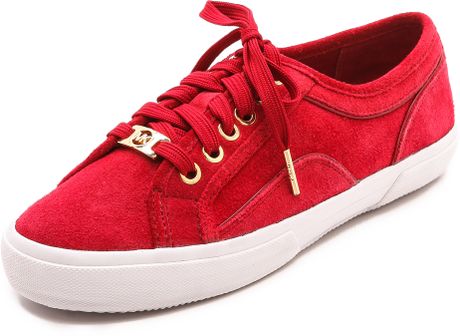 Michael Michael Kors Boerum Sneakers Scarlet in Red (Scarlet) | Lyst
