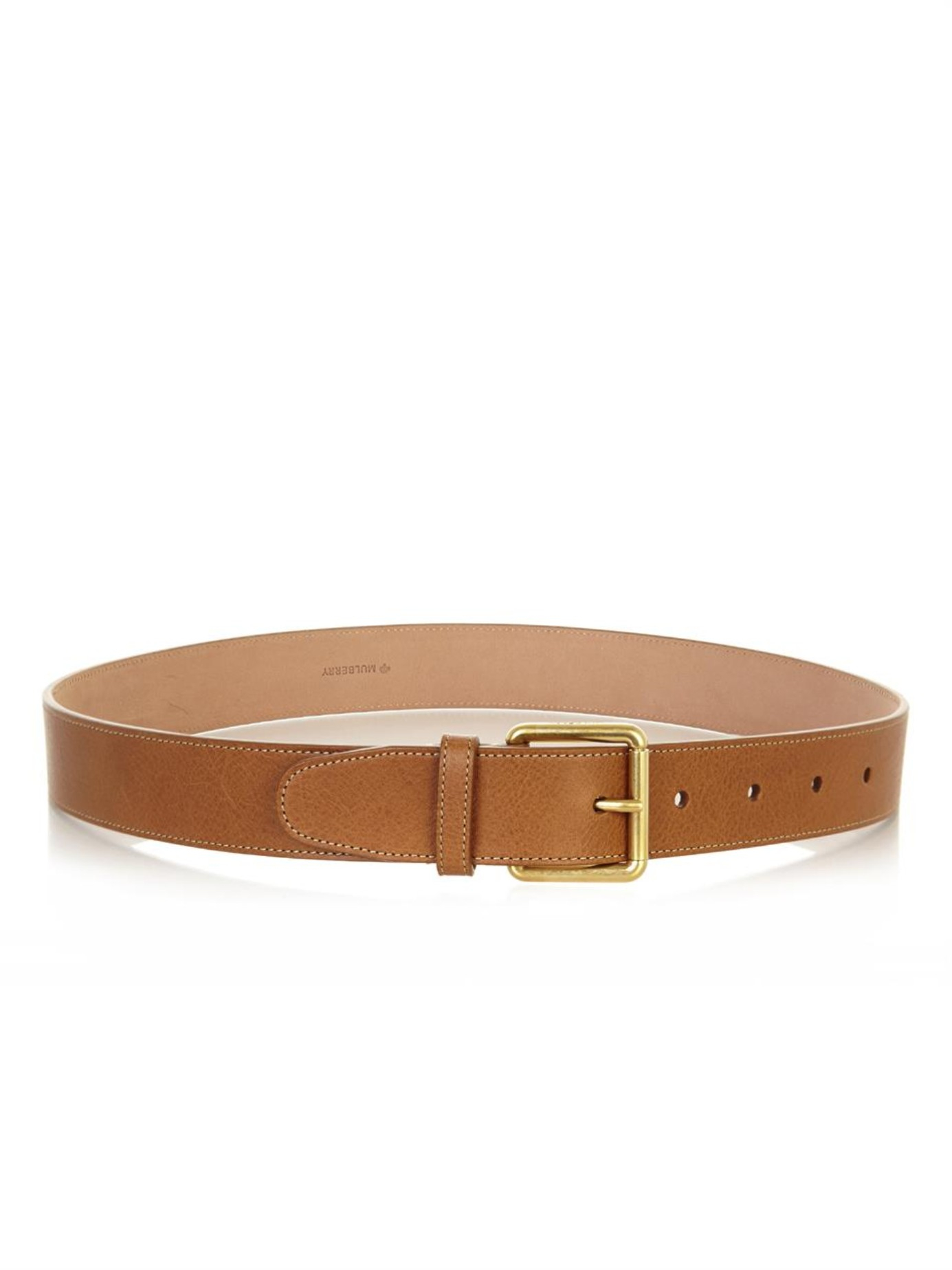 Mulberry Wide Leather Belt in Brown for Men | Lyst