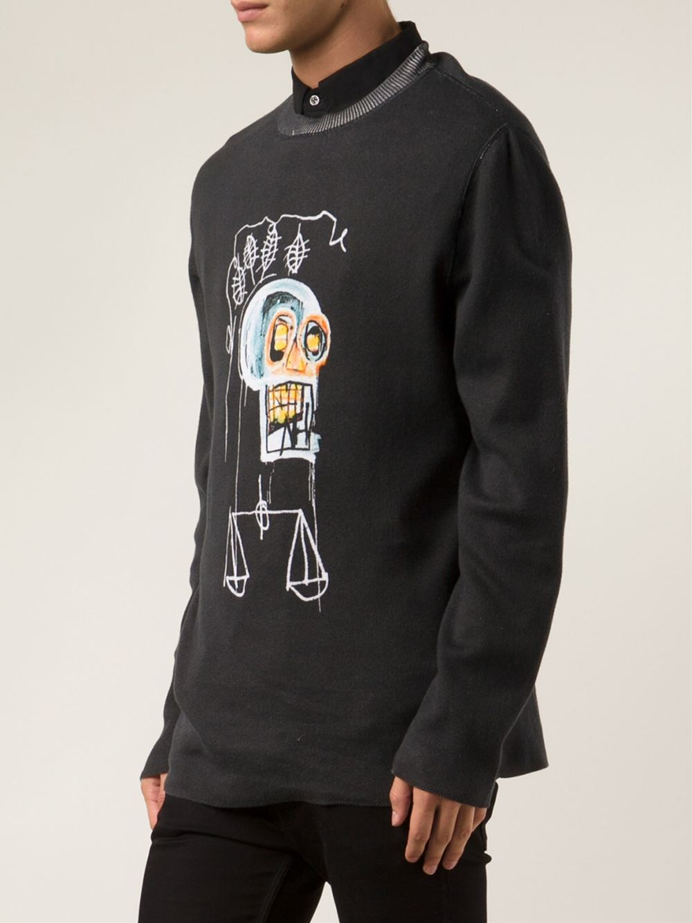 Lyst - Lucien Pellat Finet 'Jean Michael Basquiat' Sweater in Black for Men