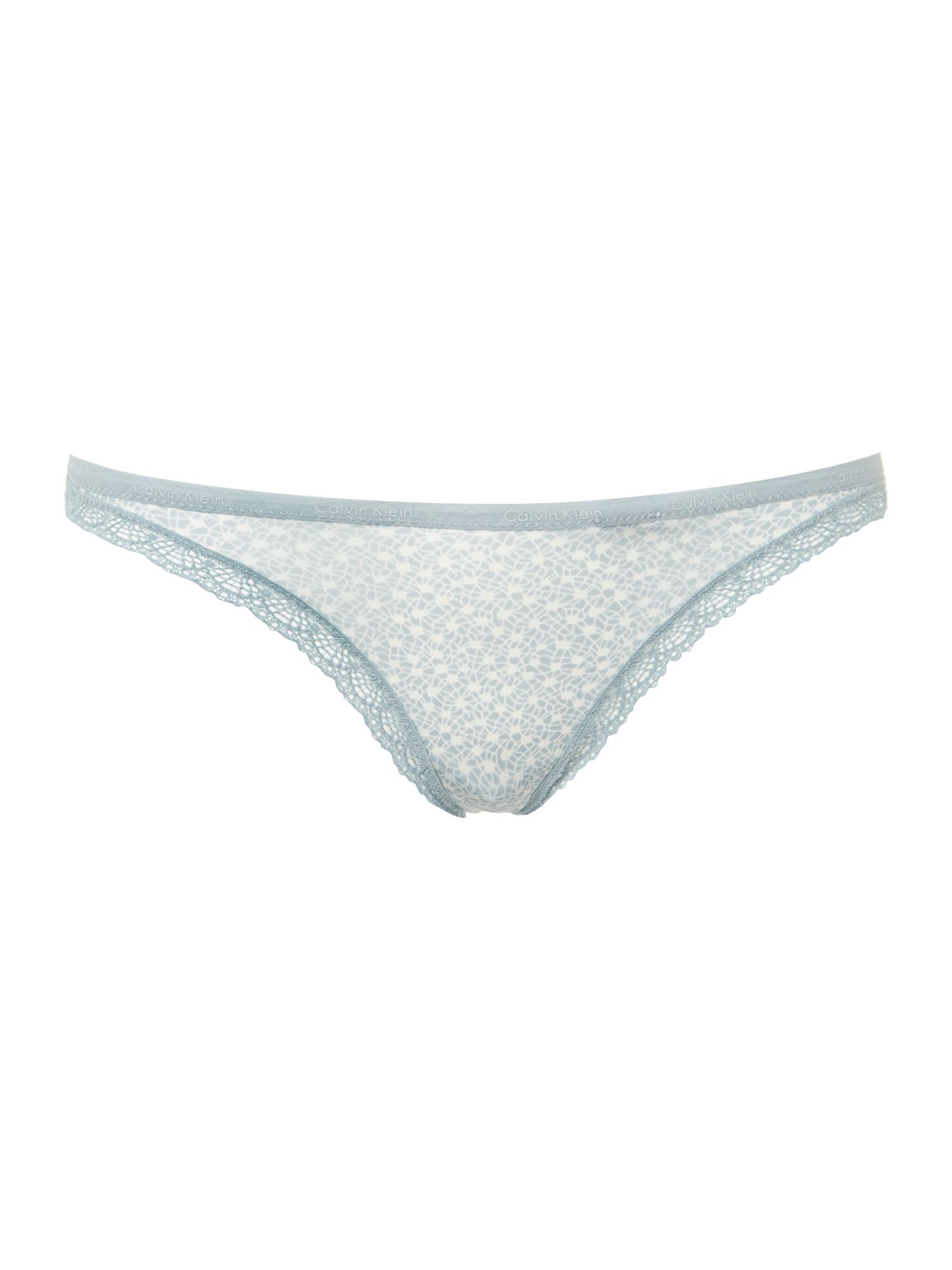 Calvin klein Bottoms Up Thong in Blue (Multi-Coloured) | Lyst
