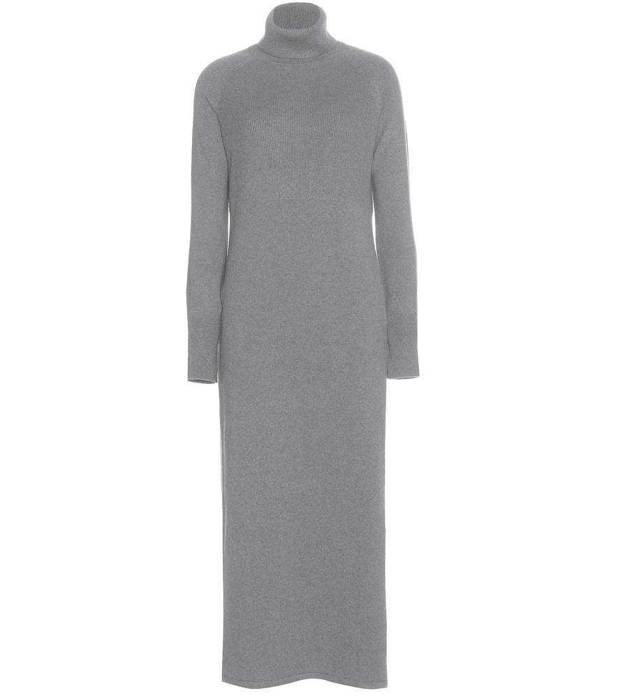 Loro Piana Fairmont Cashmere Sweater Dress in Grey (Gray) - Lyst