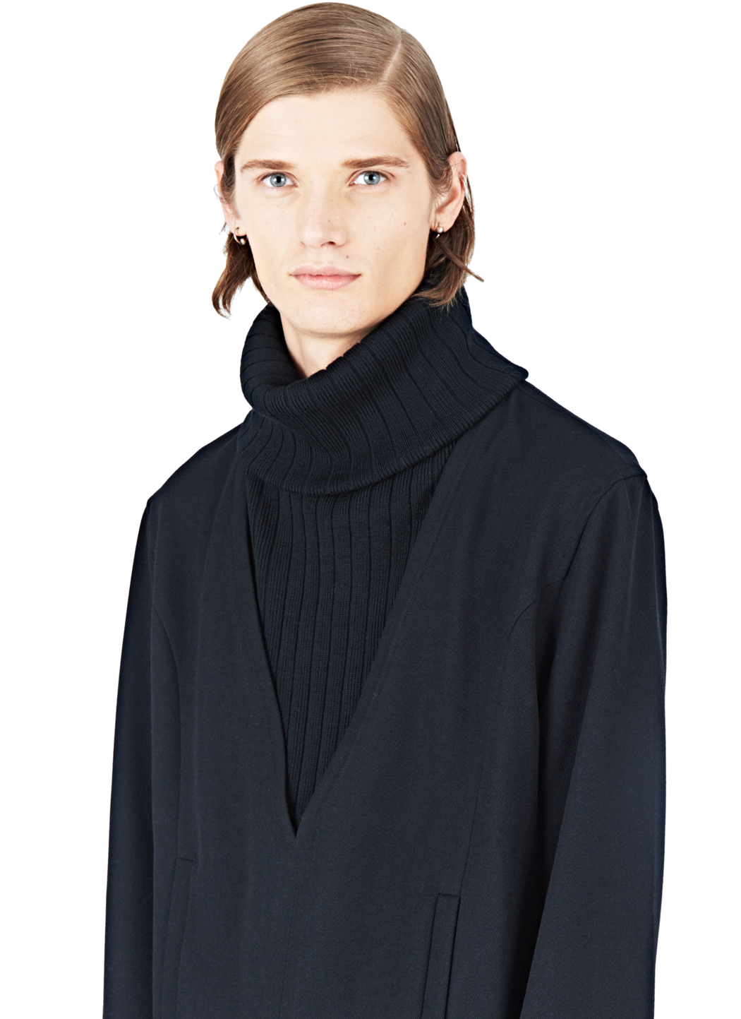 Lyst - J.W.Anderson Ribbed Roll Neck Sweater in Black for Men