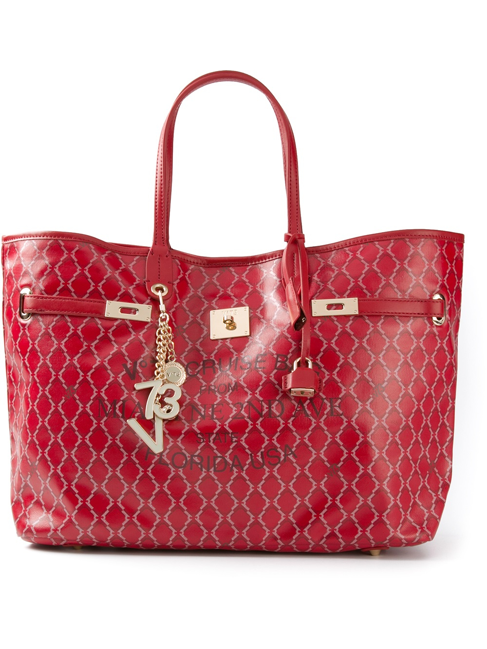 V73 Small Miami Bag in Red | Lyst