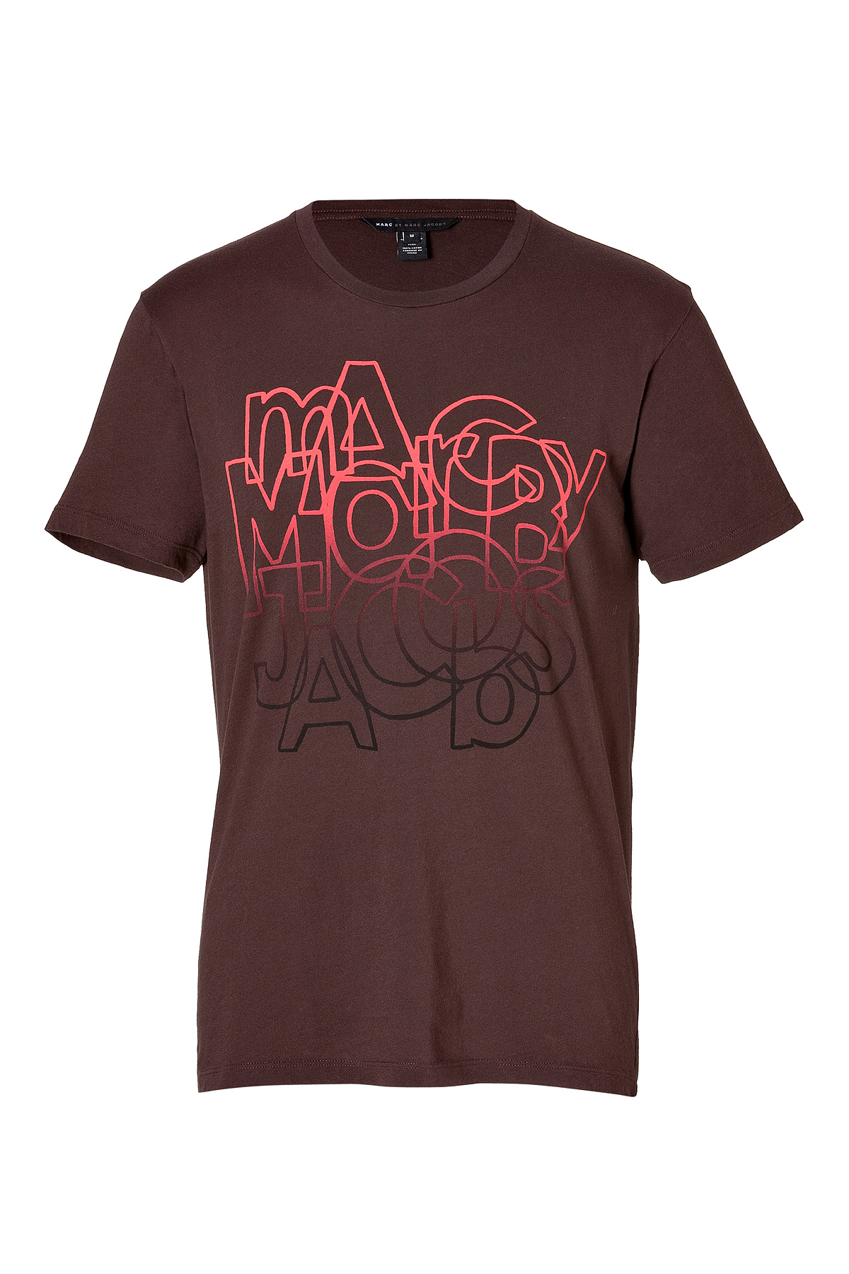Marc By Marc Jacobs Faded Font T-shirt in Brown Multi in Brown for Men ...