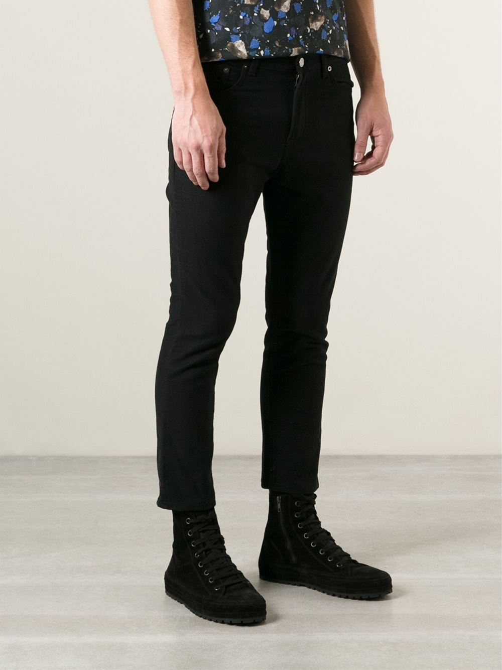 Acne Studios River Moleskin Trousers in Black for Men - Lyst