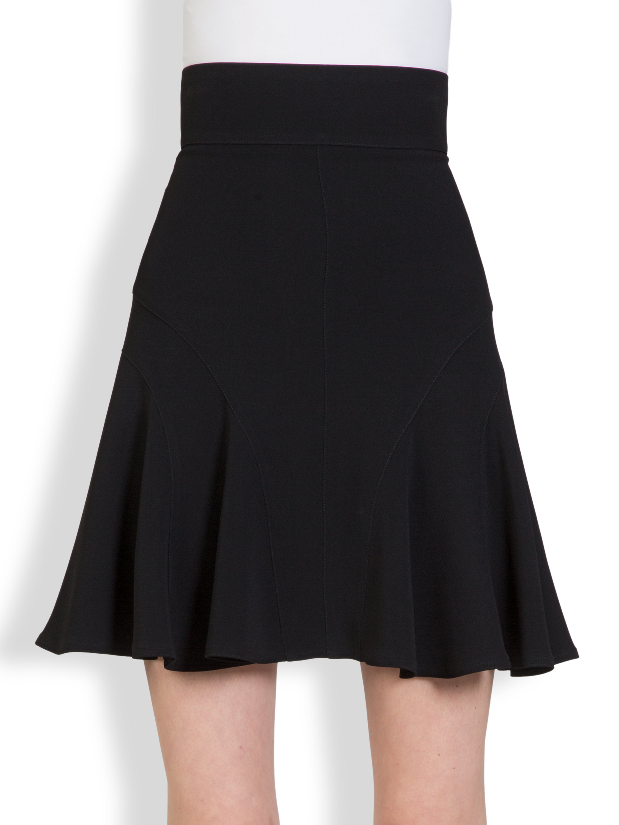 Lyst - Givenchy Crepe Tulip Skirt in Black