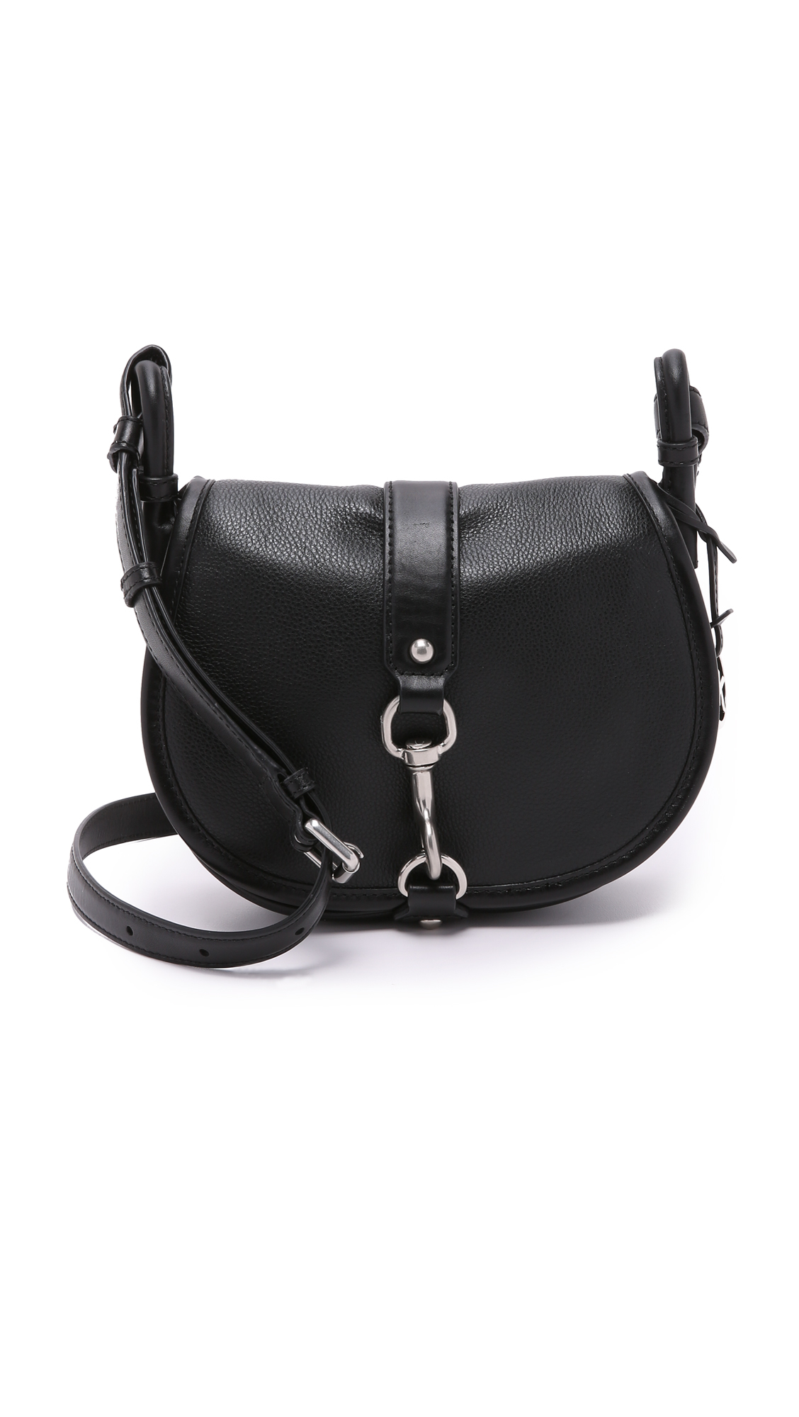 Lyst - Michael Michael Kors Jamie Saddle Bag in Black