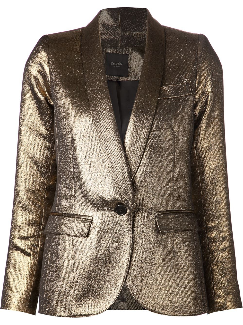 Smythe Metallic Blazer in Metallic | Lyst